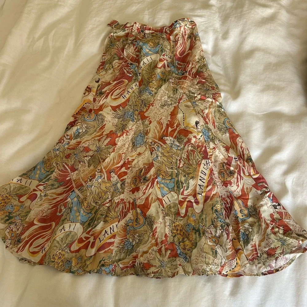 Stunning 100% silk one of a kind maxi skirt purchased at a boutique in Japan